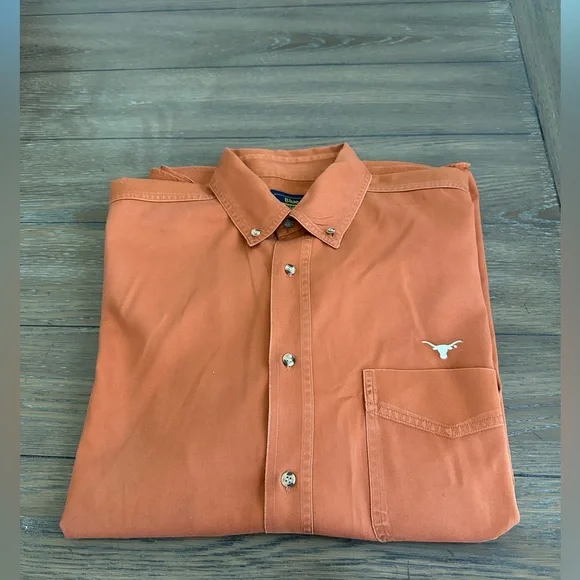 Blue Generation | Shirts | Texas Longhorns Long Sleeve Button Down Size  Large | Poshmark